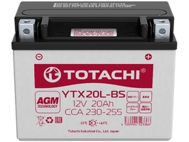 TOTACHI YTX20L-BS AGM 12В 20 а/ч оп
